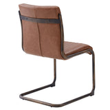 Cooper  Dining Side Chair Rubber Gold Frame - What A Room