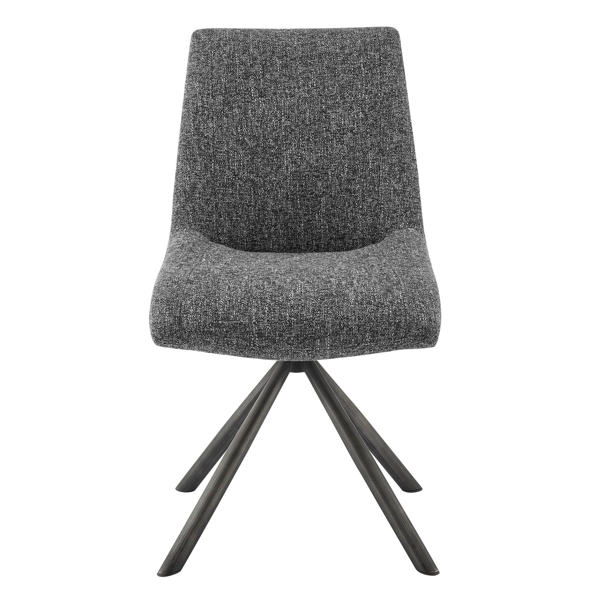 Viona  Chenille Swivel Dining Side Chair (Set of 2) - What A Room
