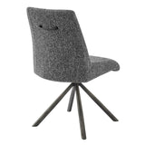 Viona  Chenille Swivel Dining Side Chair (Set of 2) - What A Room