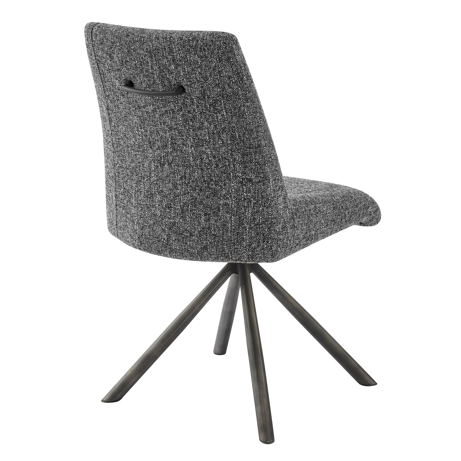 Viona  Chenille Swivel Dining Side Chair (Set of 2) - What A Room