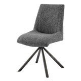 Viona  Chenille Swivel Dining Side Chair (Set of 2) - What A Room