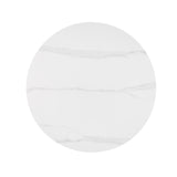 Geneva  Ceramic Top 51" Round Dining Table w/ Gold Trim - What A Room