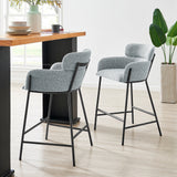 Finley Chenille Counter Stool - What A Room