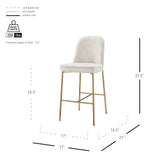 Keisha  Velvet Counter Stool (Set of 2) - What A Room