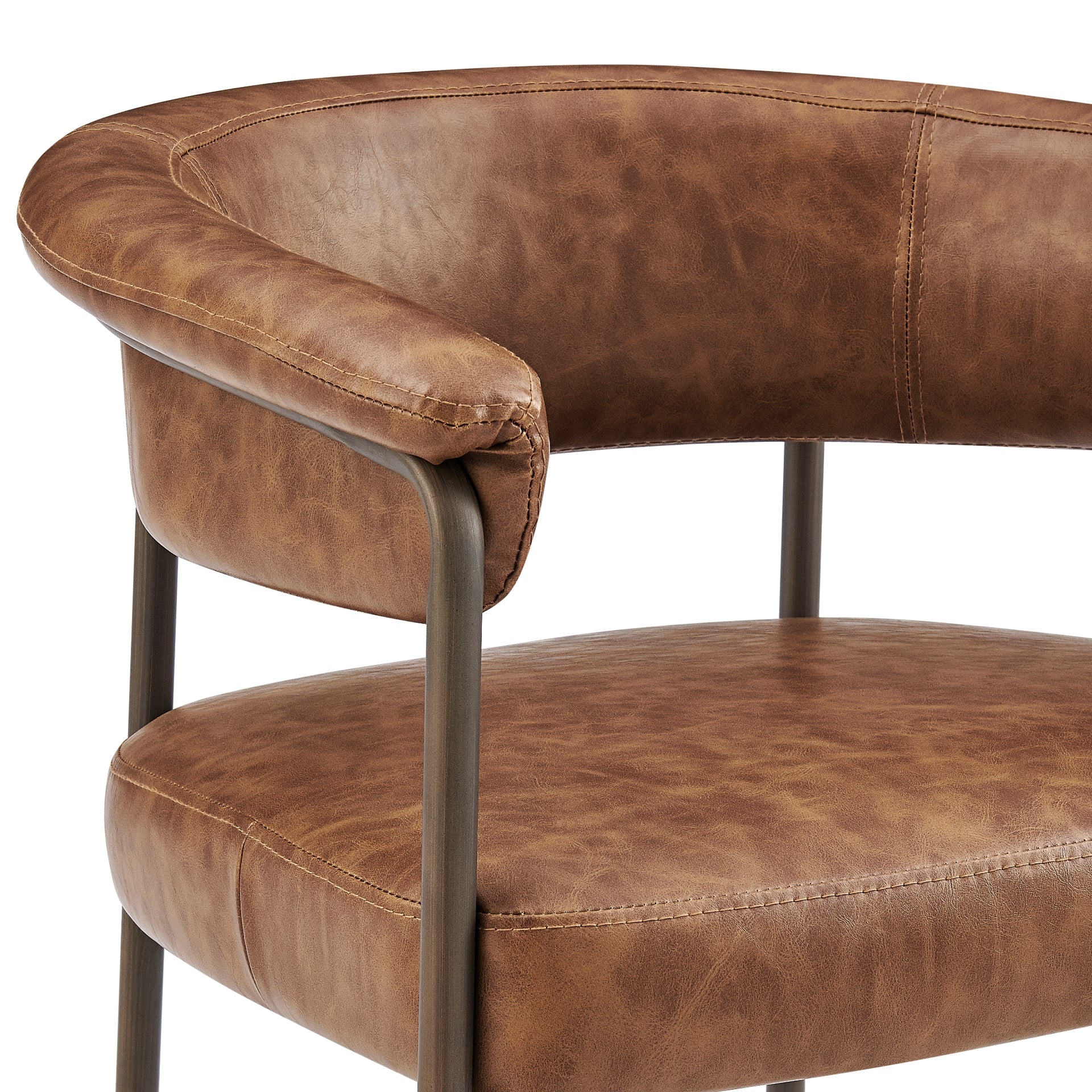 Kaiden  Faux Leather Counter Stool (Set of 2) - What A Room