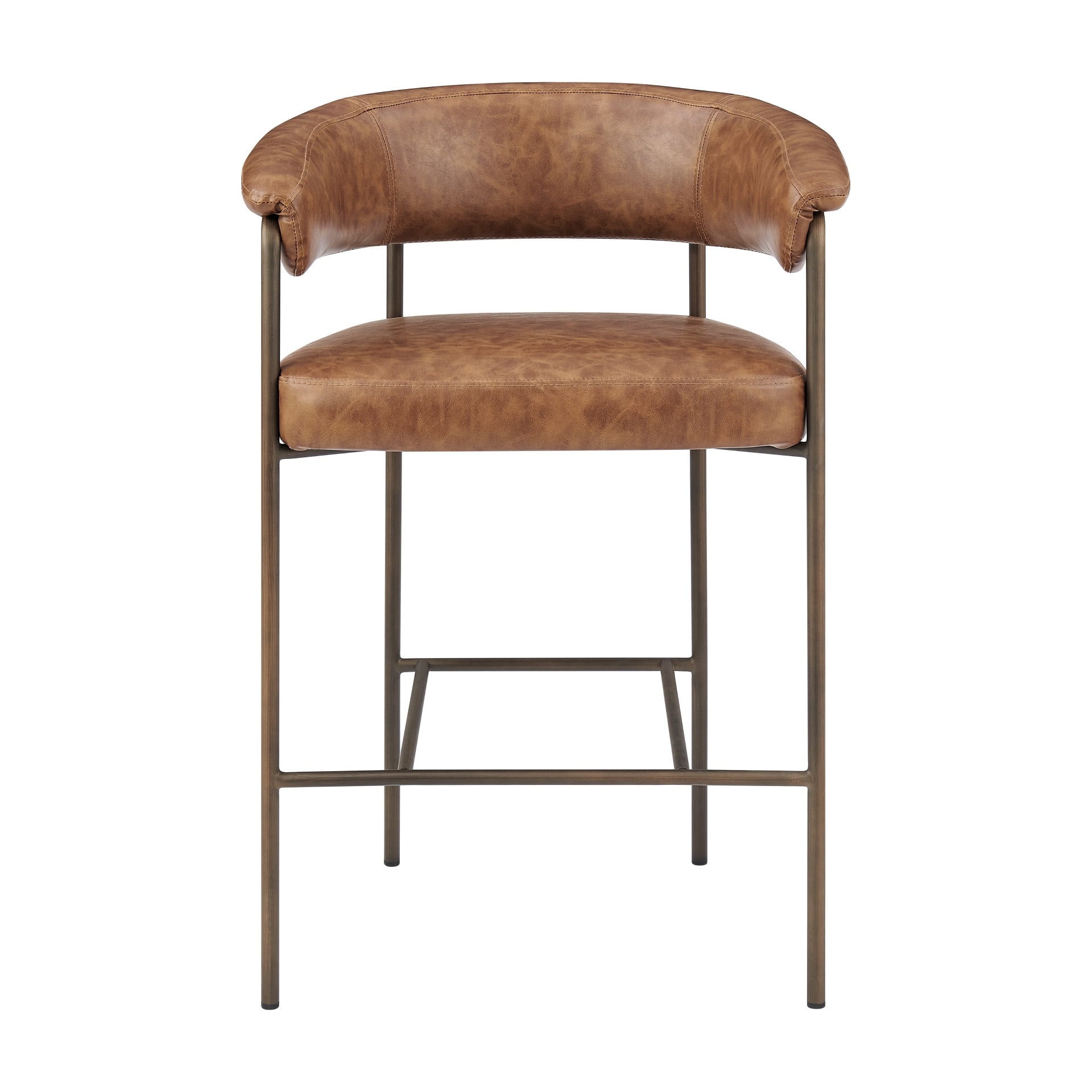 Kaiden  Faux Leather Counter Stool (Set of 2) - What A Room