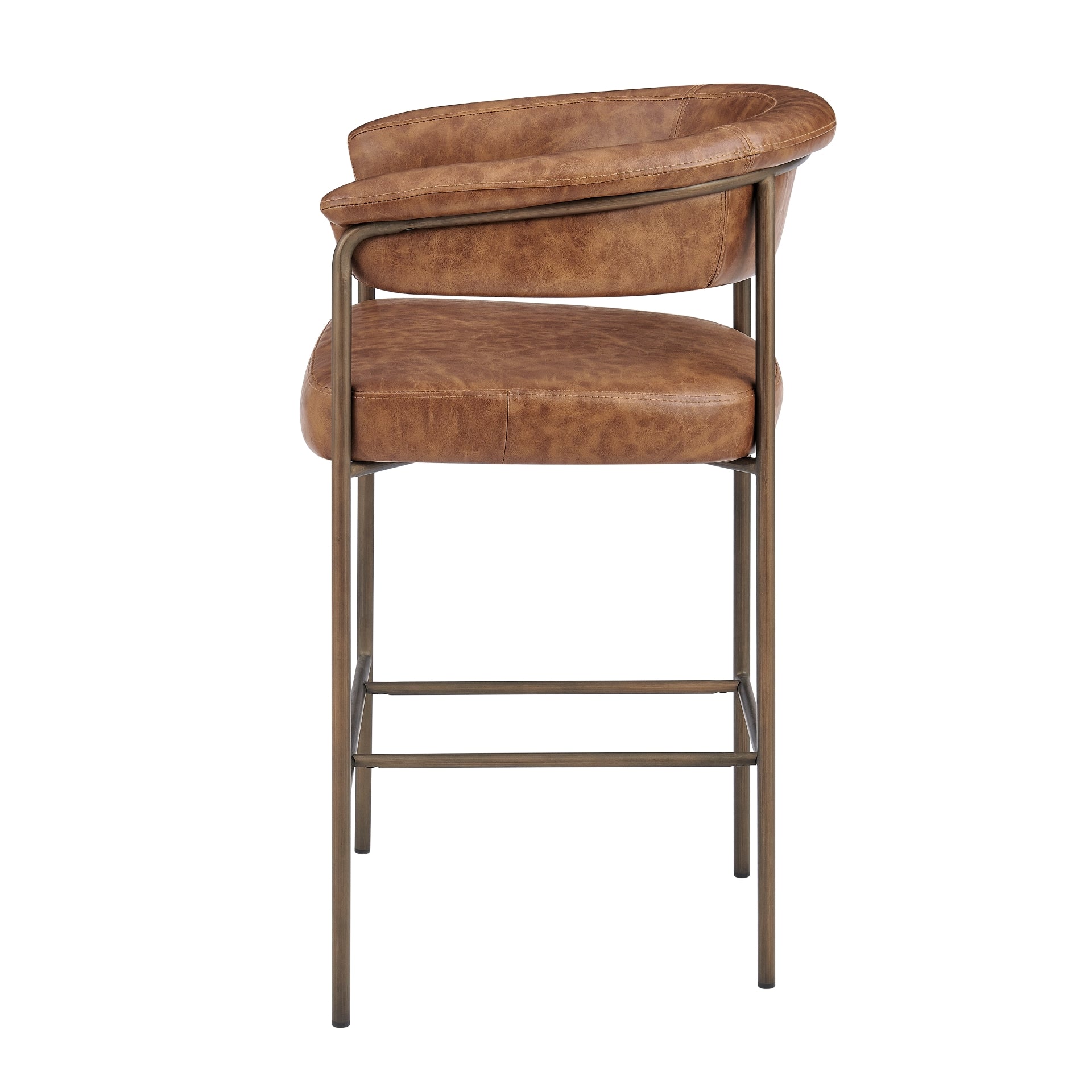 Kaiden  Faux Leather Counter Stool (Set of 2) - What A Room