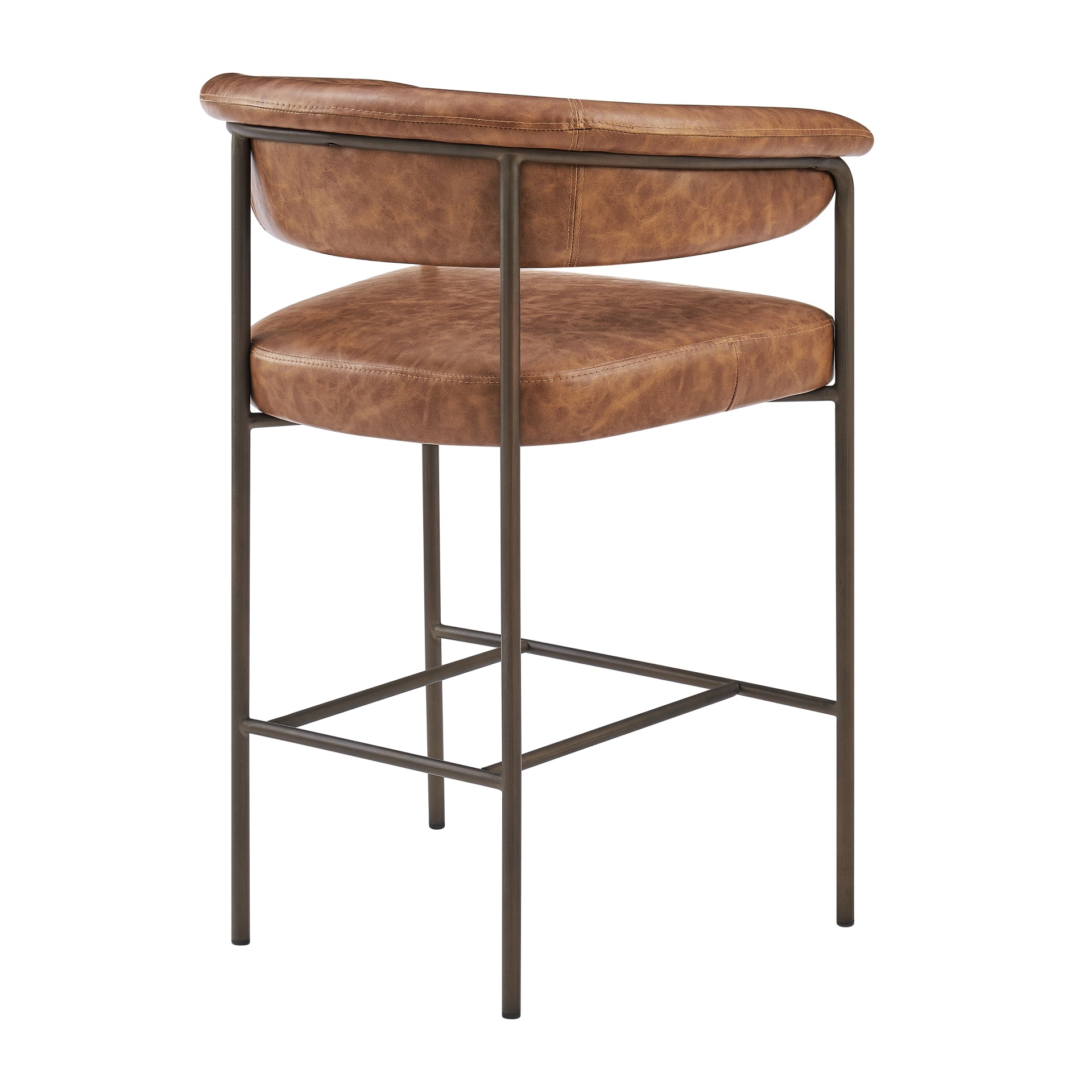 Kaiden  Faux Leather Counter Stool (Set of 2) - What A Room