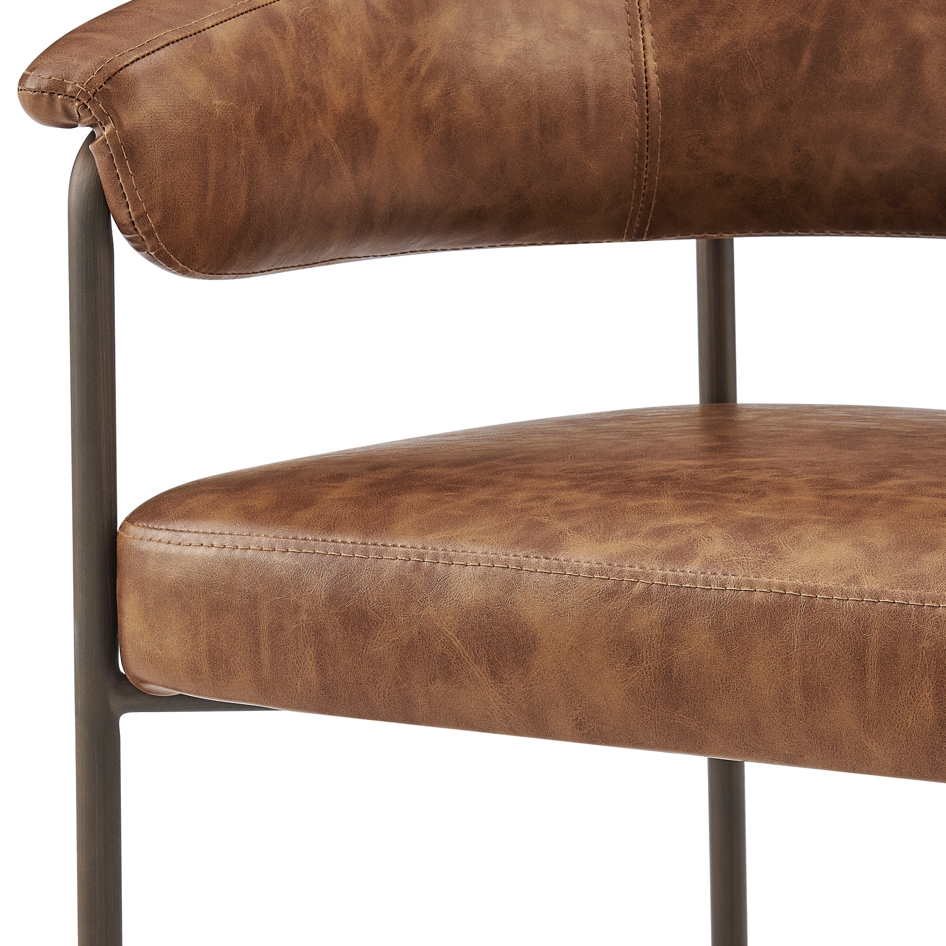 Kaiden  Faux Leather Counter Stool (Set of 2) - What A Room
