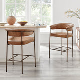 Kaiden  Faux Leather Counter Stool (Set of 2) - What A Room
