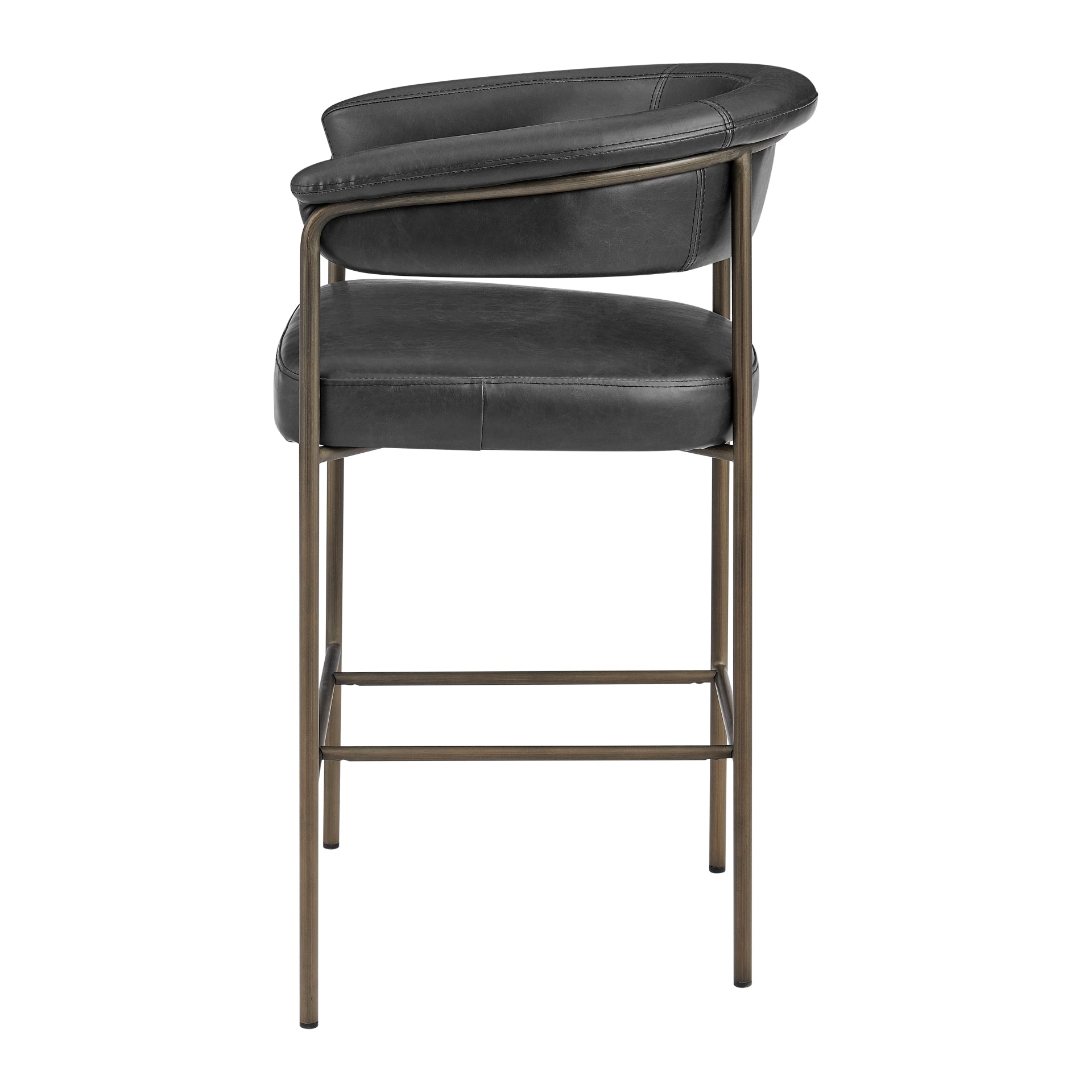 Kaiden  Faux Leather Counter Stool (Set of 2) - What A Room