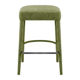 Rylee  Chenille Backless Counter Stool (Set of 2) - What A Room