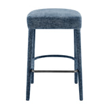 Rylee  Chenille Backless Counter Stool (Set of 2) - What A Room