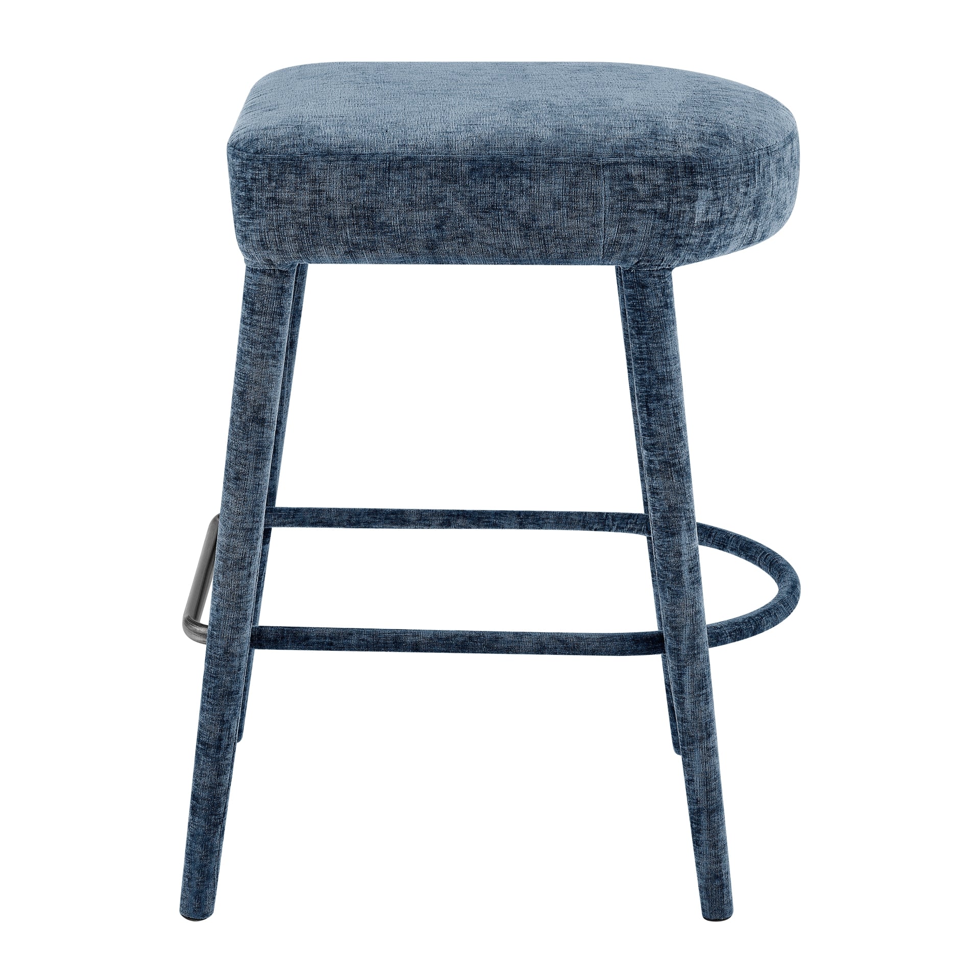 Rylee  Chenille Backless Counter Stool (Set of 2) - What A Room