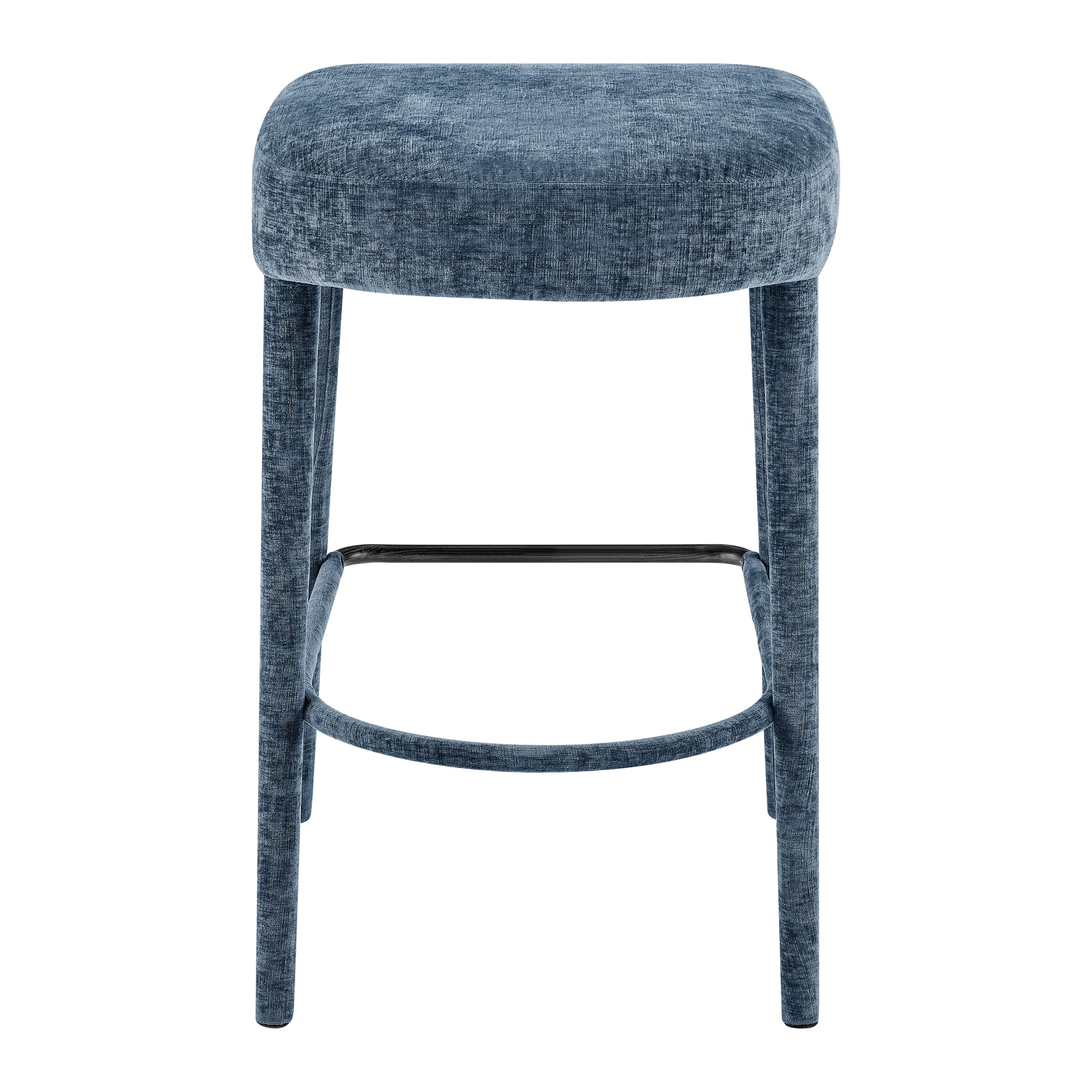 Rylee  Chenille Backless Counter Stool (Set of 2) - What A Room