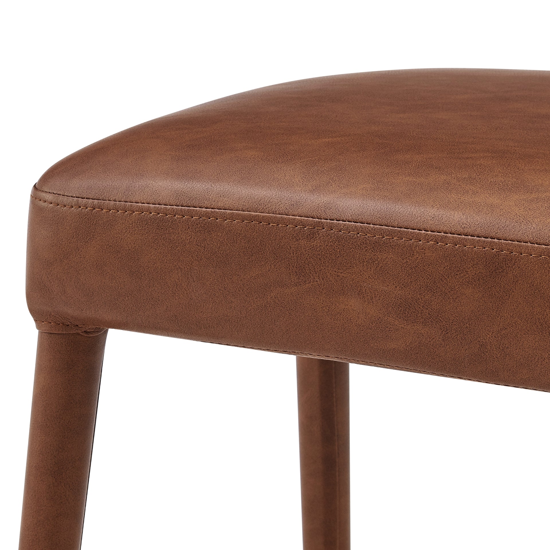 Rylee  Faux Leather Backless Counter Stool (Set of 2) - What A Room