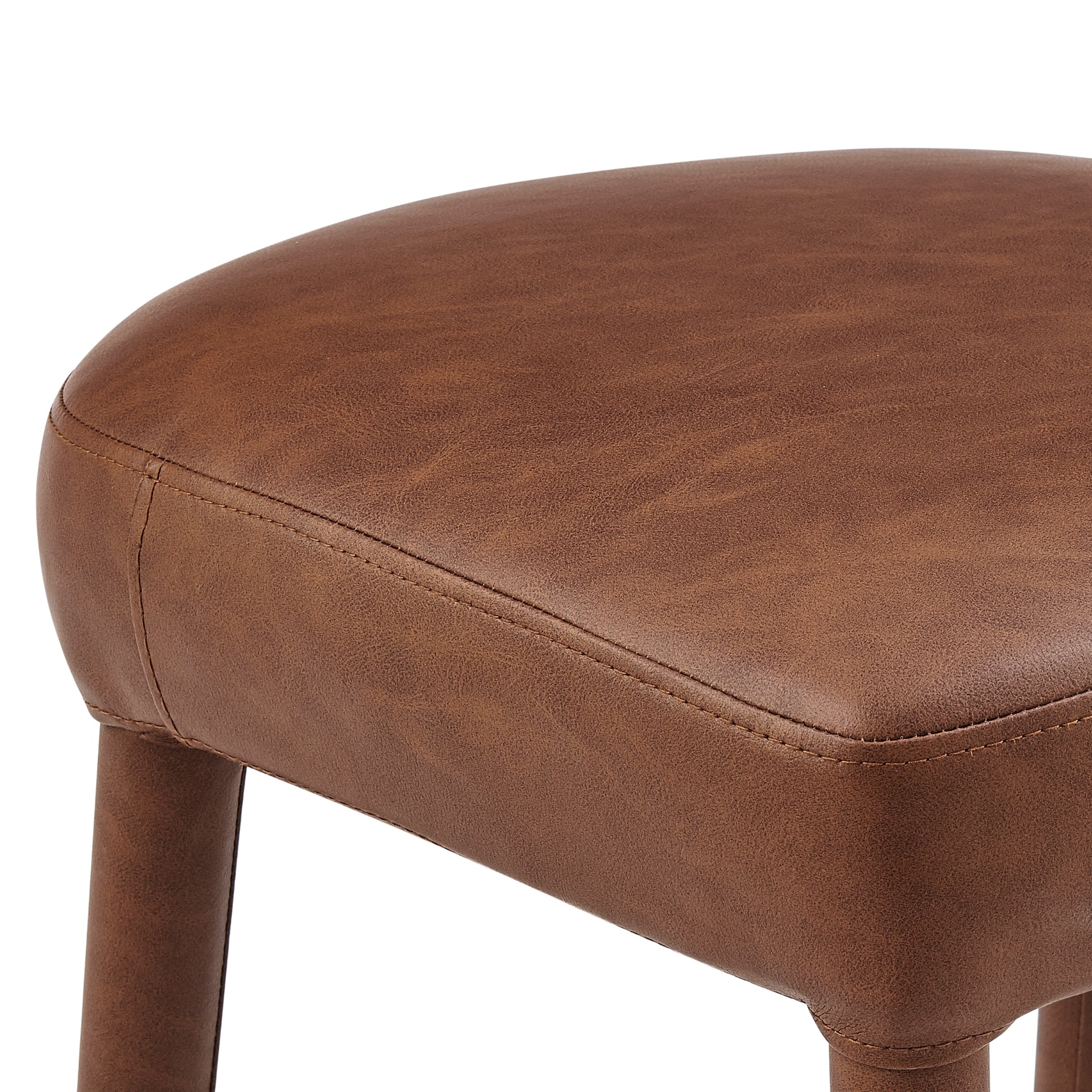 Rylee  Faux Leather Backless Counter Stool (Set of 2) - What A Room