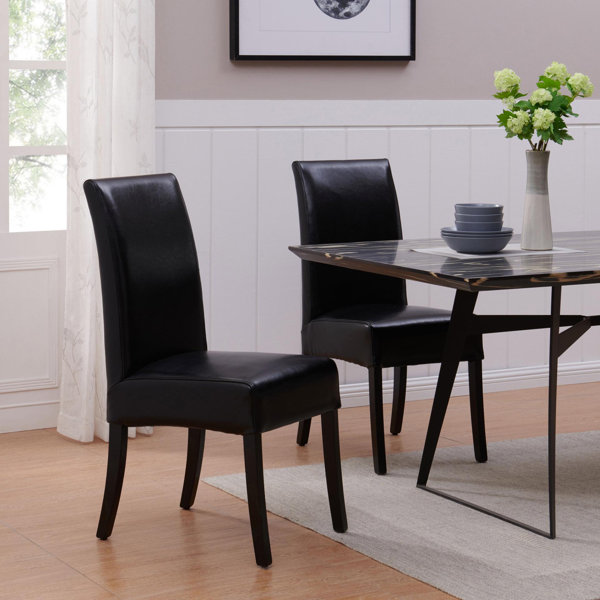 Valencia Leather Dining Side Chair - What A Room