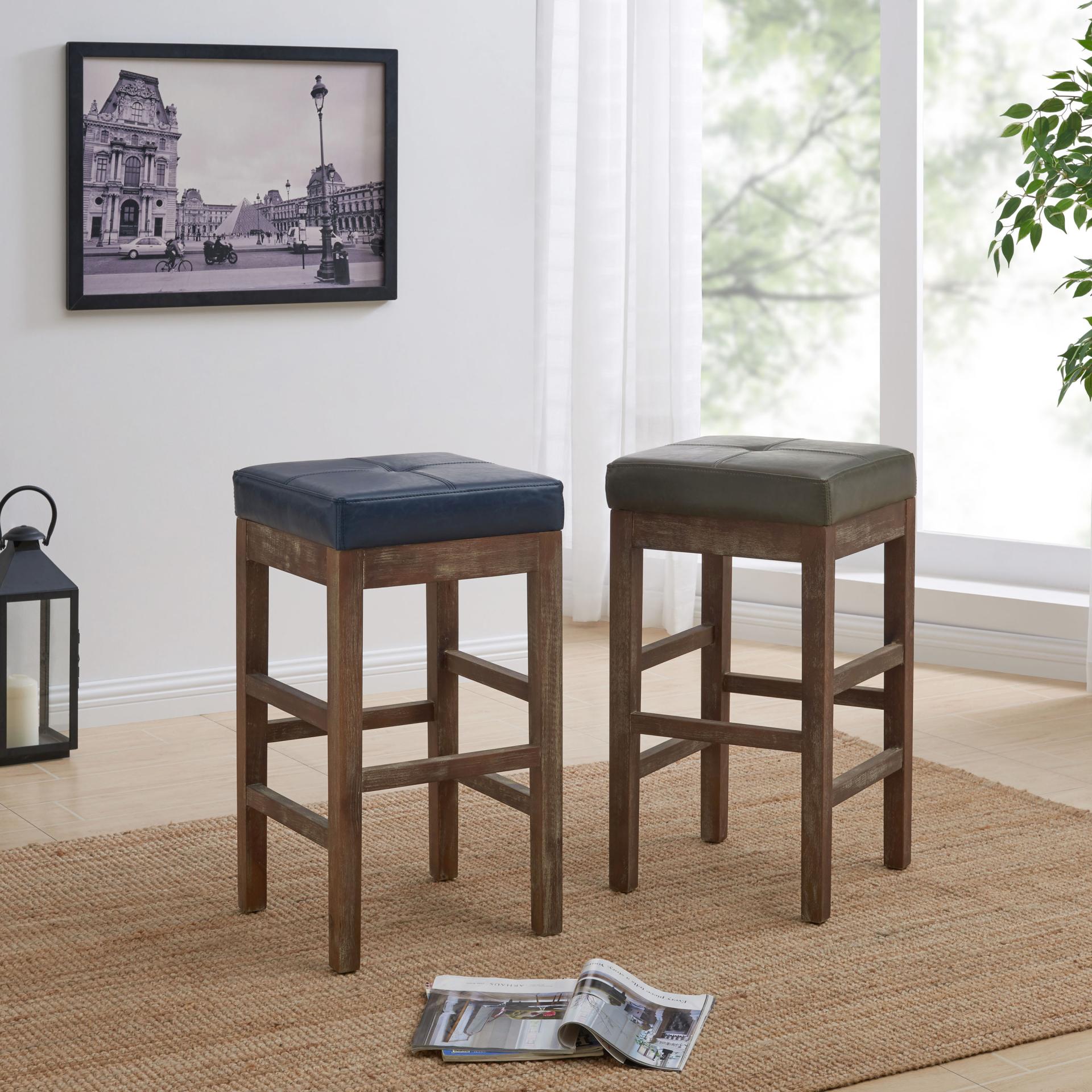 Valencia Bonded Leather Counter Stool - What A Room