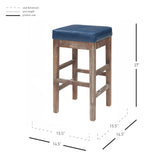 Valencia Bonded Leather Counter Stool - What A Room