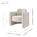 Deryll Fabric Accent Arm Chair - What A Room
