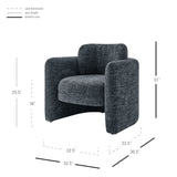 Deryll Fabric Accent Arm Chair - What A Room