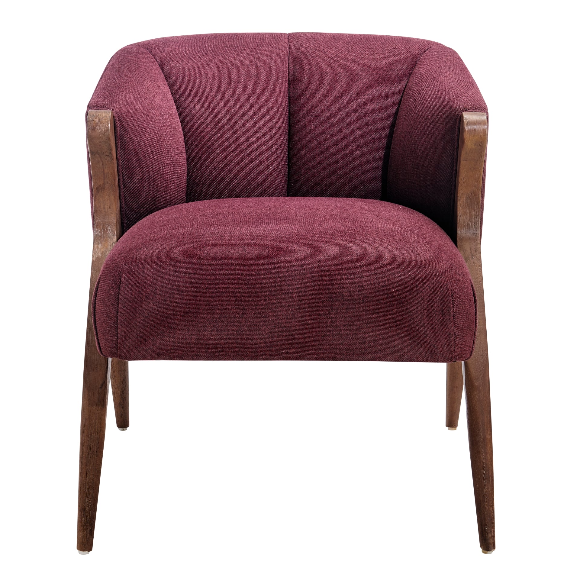Florence Fabric Accent Chair Brown Legs - What A Room