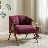 Florence Fabric Accent Chair Brown Legs - What A Room