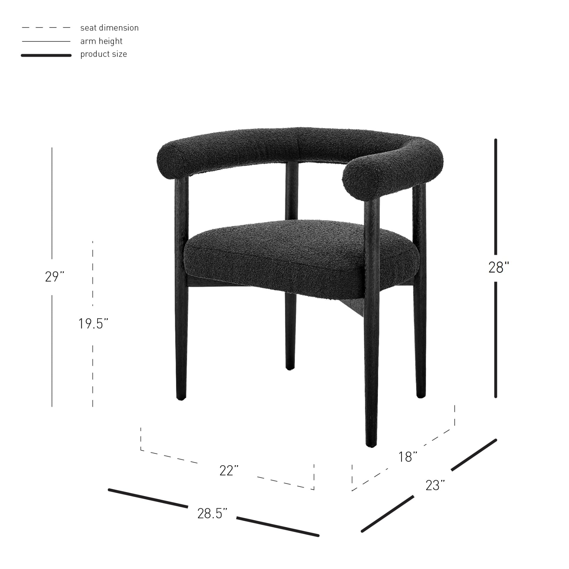 Keanu Fabric Dining Side Chair - What A Room