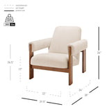 Silvia Fabric Accent Arm Chair - What A Room