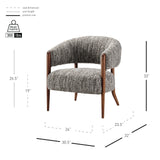 Mayla Boucle Accent Arm Chair - What A Room