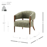 Mayla Boucle Accent Arm Chair - What A Room