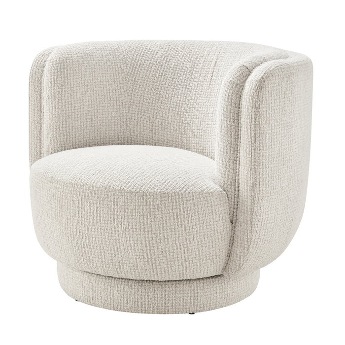 Veloura Fabric Swivel Accent Arm Chair