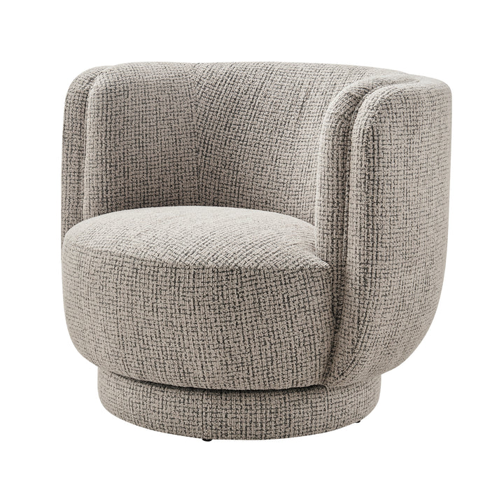 Veloura Fabric Swivel Accent Arm Chair