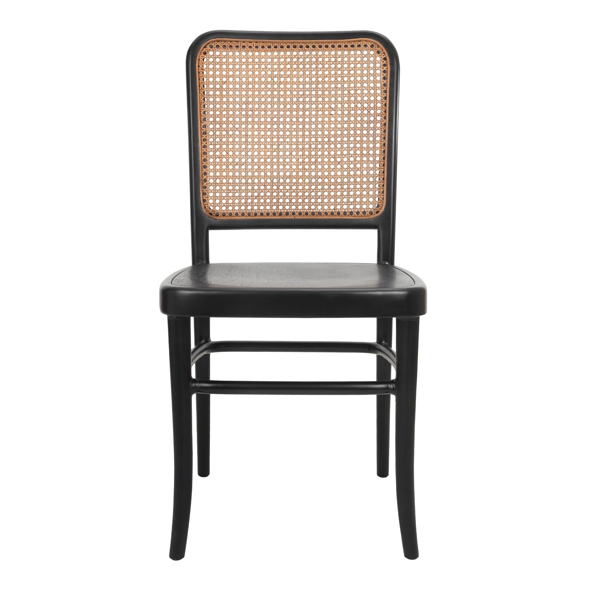 Sonora Rattan Dining Side Chair Wood Seat (Set of 2) - What A Room