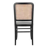 Sonora Rattan Dining Side Chair Wood Seat (Set of 2) - What A Room