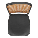 Sonora Rattan Dining Side Chair Wood Seat (Set of 2) - What A Room