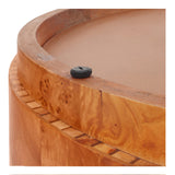 Arsenio Burl Wood Round Coffee Table - What A Room