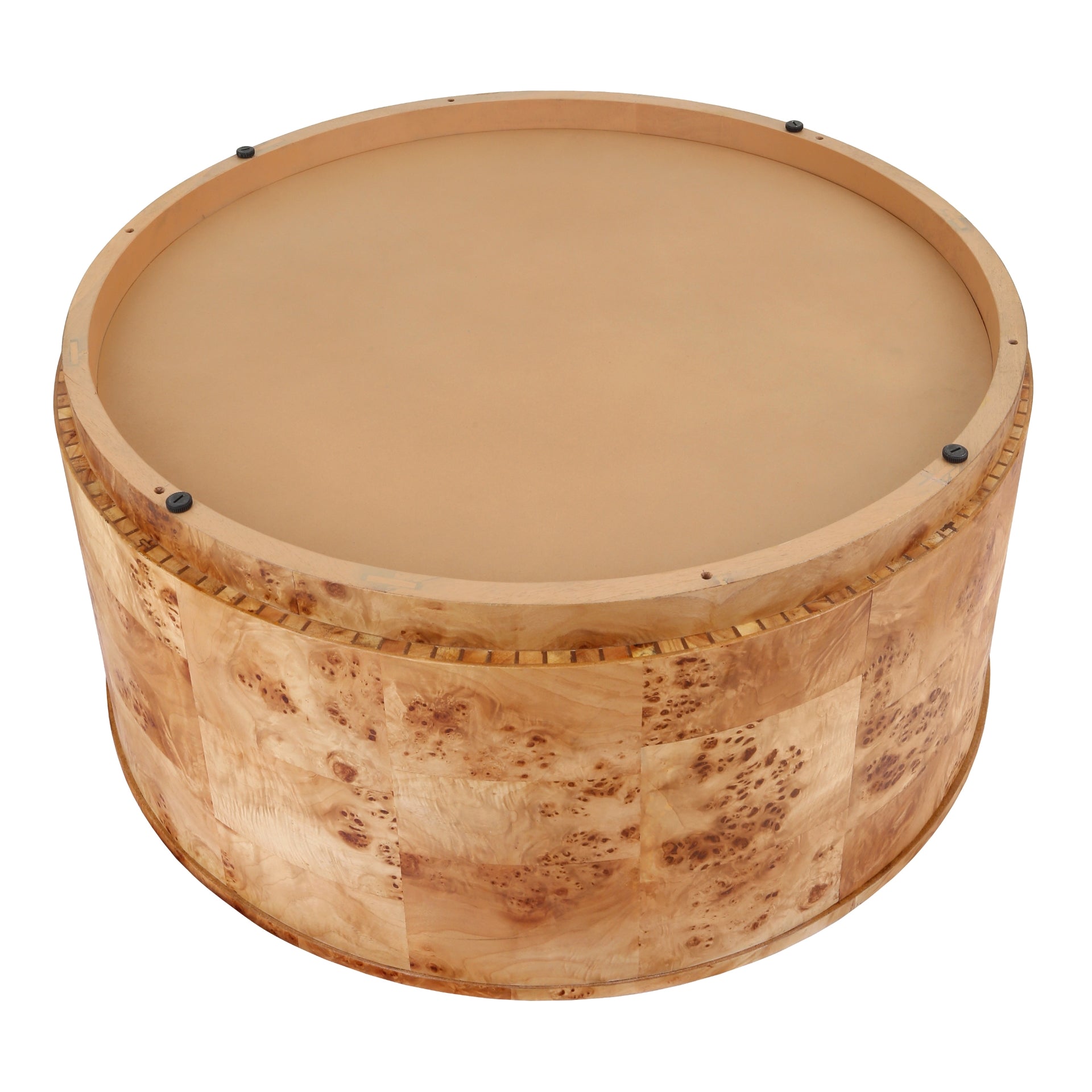 Arsenio Burl Wood Round Coffee Table - What A Room