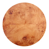 Arsenio Burl Wood Round Side/End Table - What A Room