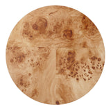 Arsenio Burl Wood Round Side/End Table - What A Room