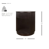 Truro Round Nightstand/Side Table - What A Room