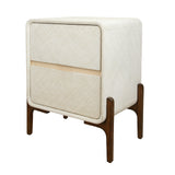 Lotie  Nightstand/Side Table 2 Drawers Walnut Legs - What A Room
