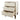 Brinley  Nightstand/Side Table 3 Drawers Walnut Legs - What A Room