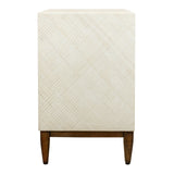Brinley  Nightstand/Side Table 3 Drawers Walnut Legs - What A Room