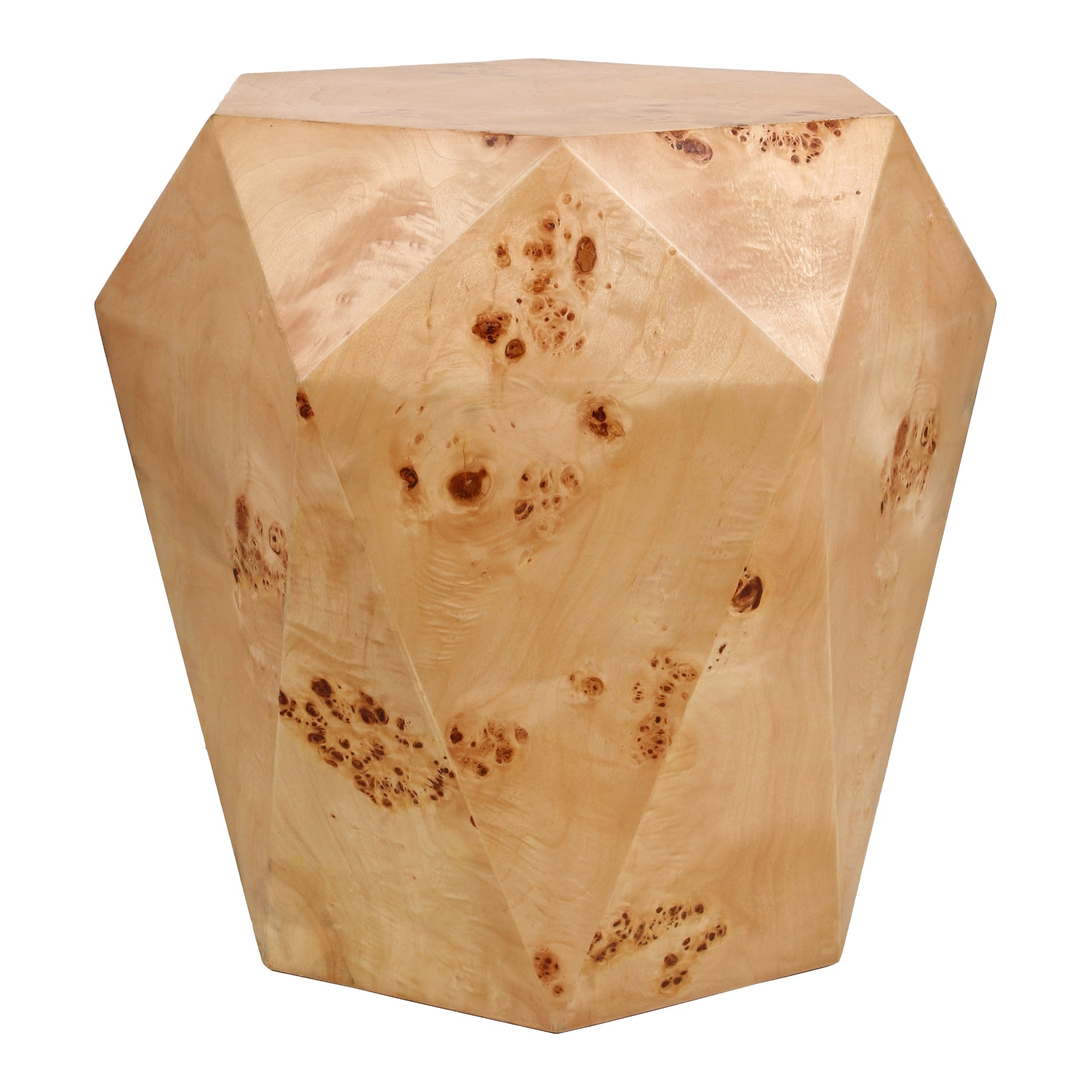 Malva Burl Wood Side/End Table - What A Room