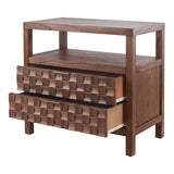 Terrena Nightstand/Side Table 2 Drawers - What A Room