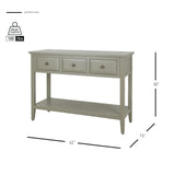 Wexford Console Table 3 Drawers w/ Shelf - What A Room