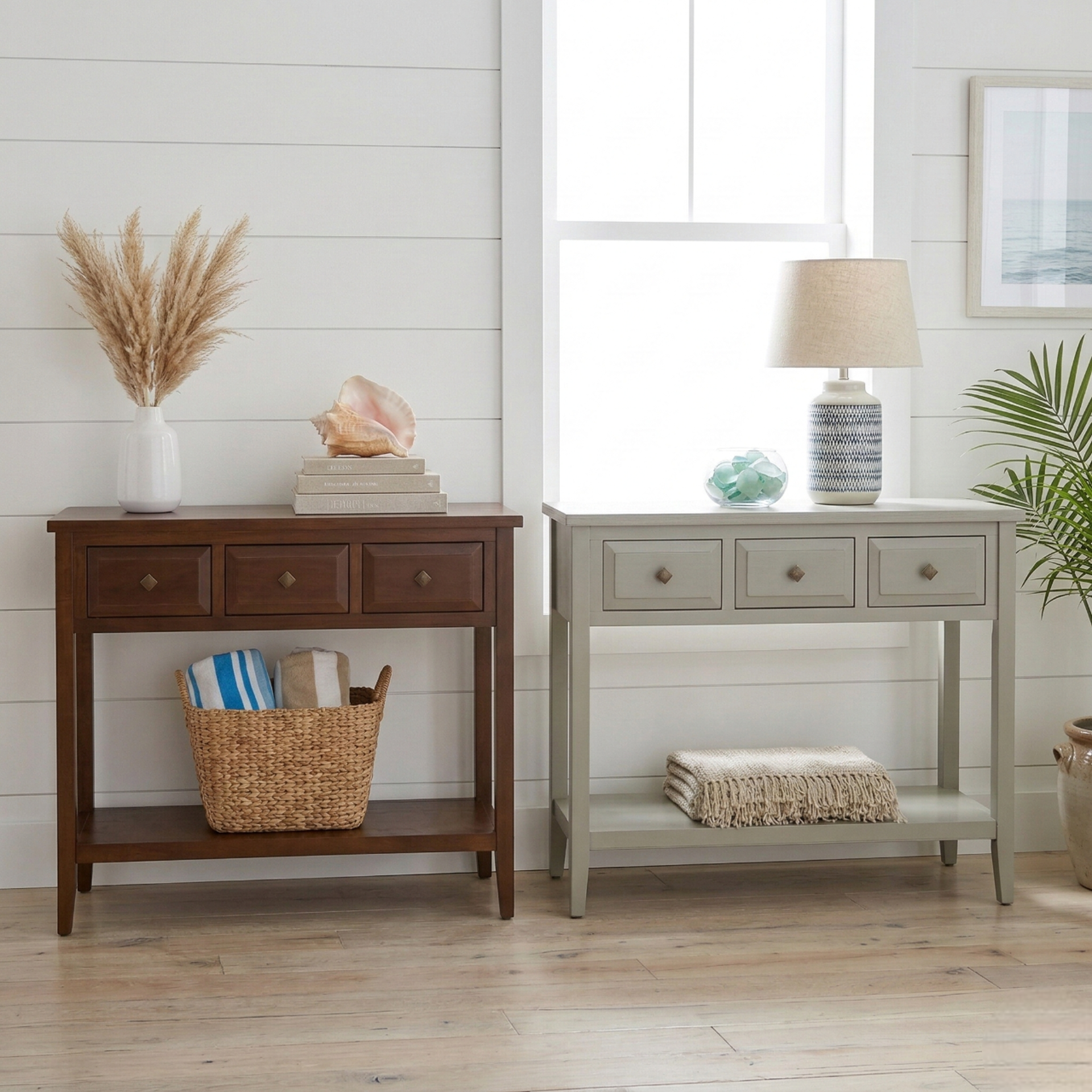 Wexford Console Table 3 Drawers w/ Shelf - What A Room