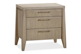 Sumire Three Drawer Ash Wood Nightstand in Ginger - What A Room
